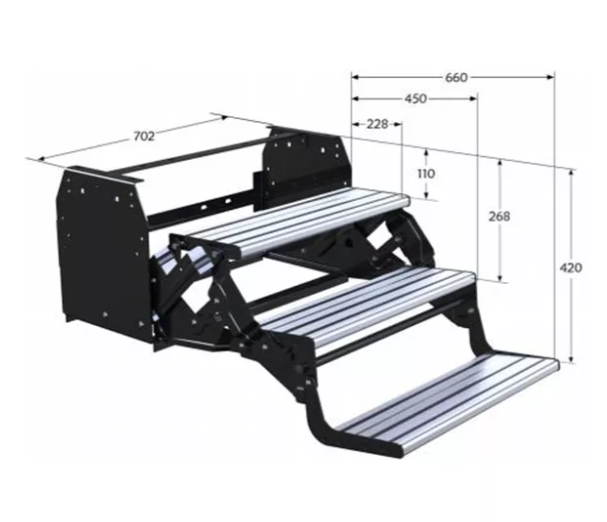 Manual Caravan Motorhome Folding Step Manual Caravan Motorhome Folding Step