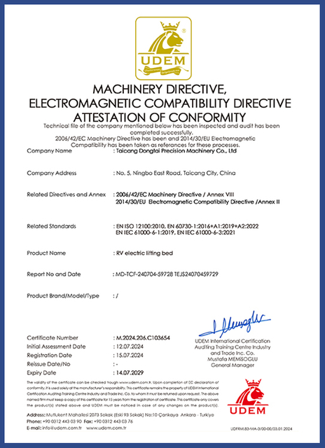 Certificates of Dongtai