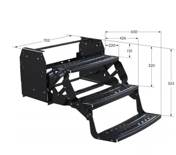  Caravan RV Camper Trailer Five Steps