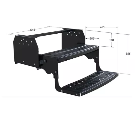  Caravan RV Camper Trailer Five Steps